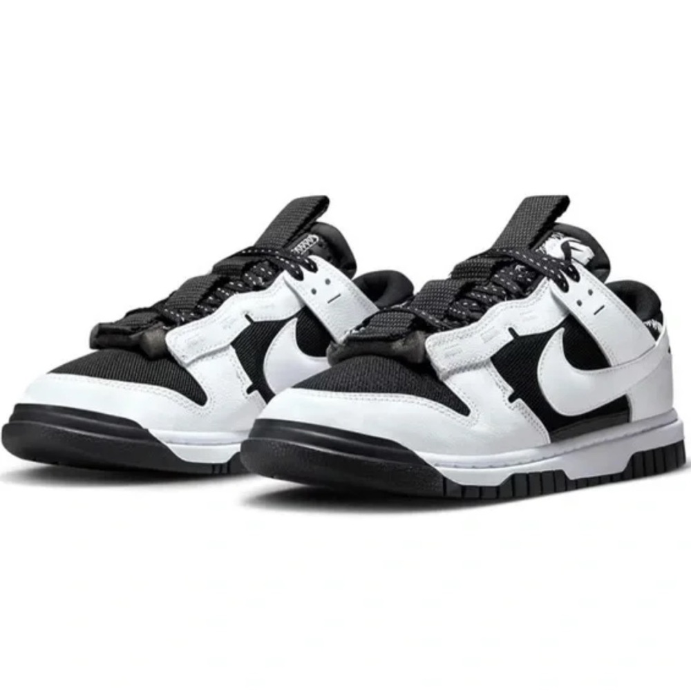 Nike Air Dunk Low Jumbo Sneakers Shoes Black / White DV0821-002